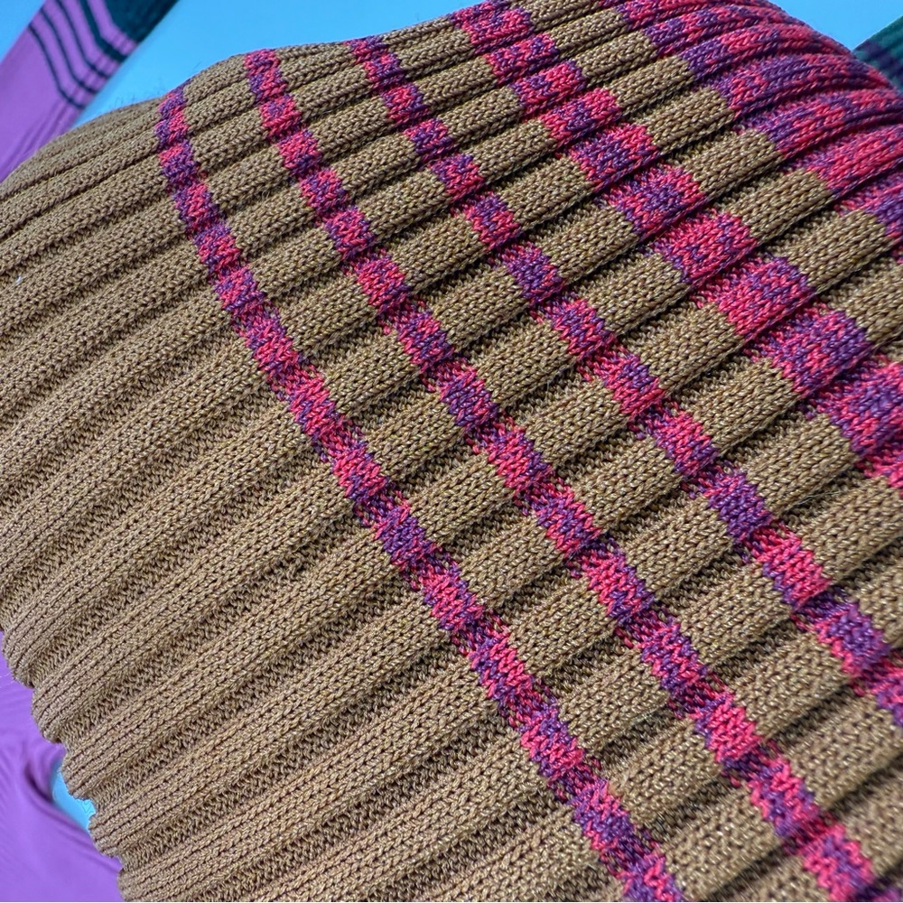 STAUD Multicolor Ribbed Button-Front Midi Dress i… - image 10